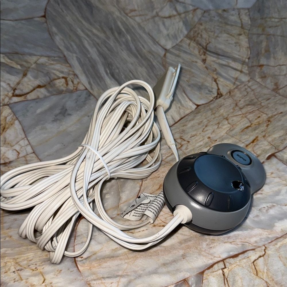 Gray and White Wired Device